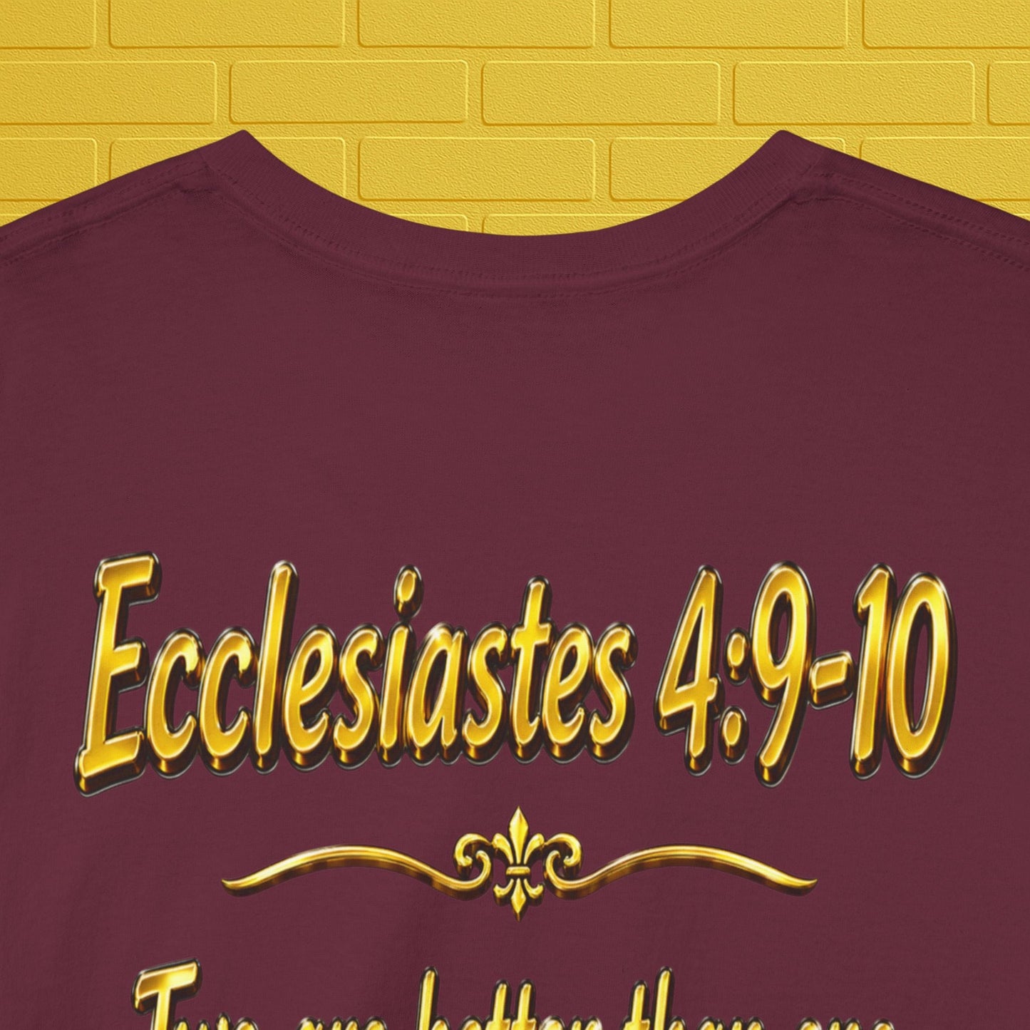 Birthday Tee — "Happy Birthday GLEN & GLENDA”! June 25 2026" with Ecclesiastes 4:9–10 Back Printify