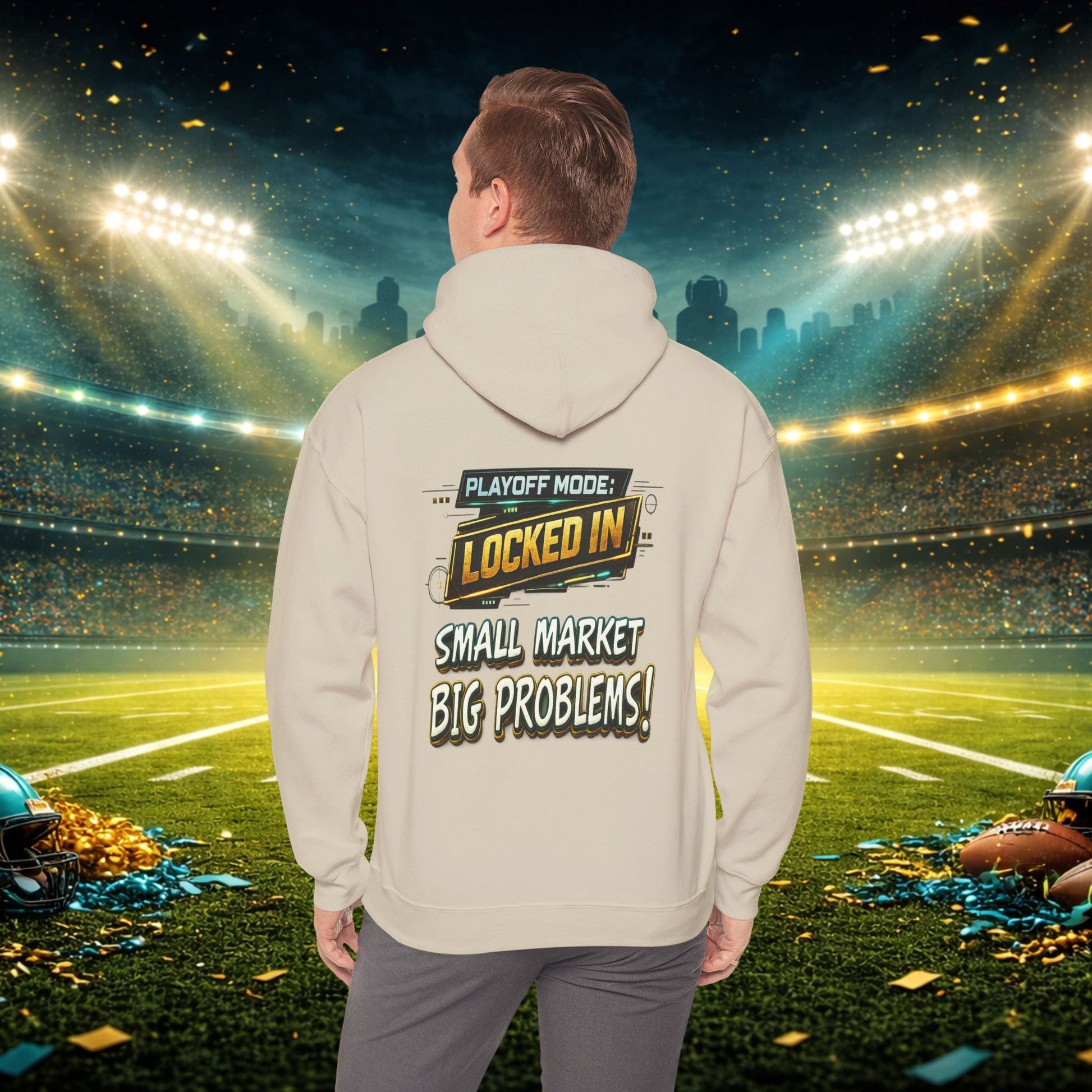 Duval vs All Y’all Hoodie — "Playoff Mode: Locked In" Football Fan Sweatshirt Printify
