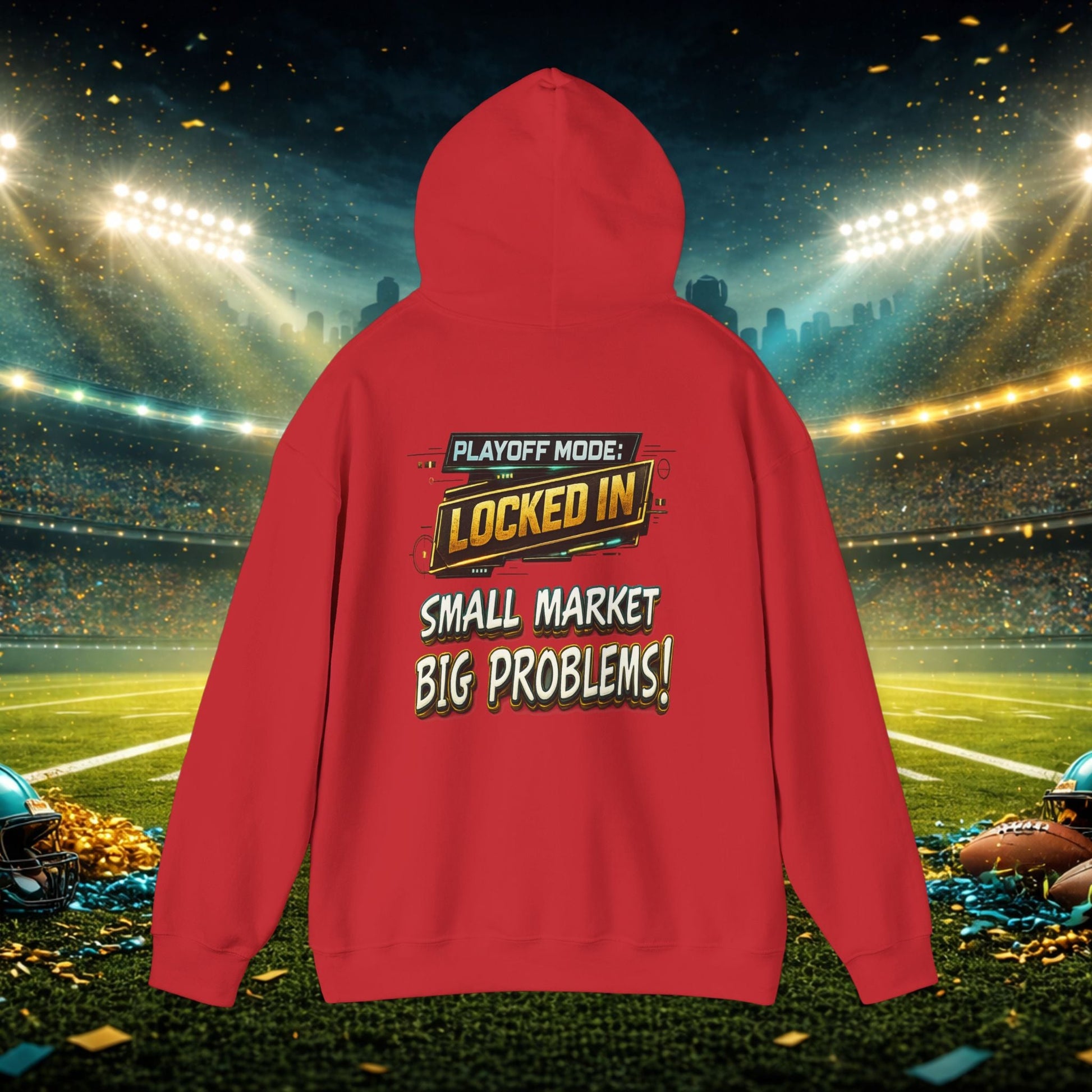 Duval vs All Y’all Hoodie — "Playoff Mode: Locked In" Football Fan Sweatshirt Printify
