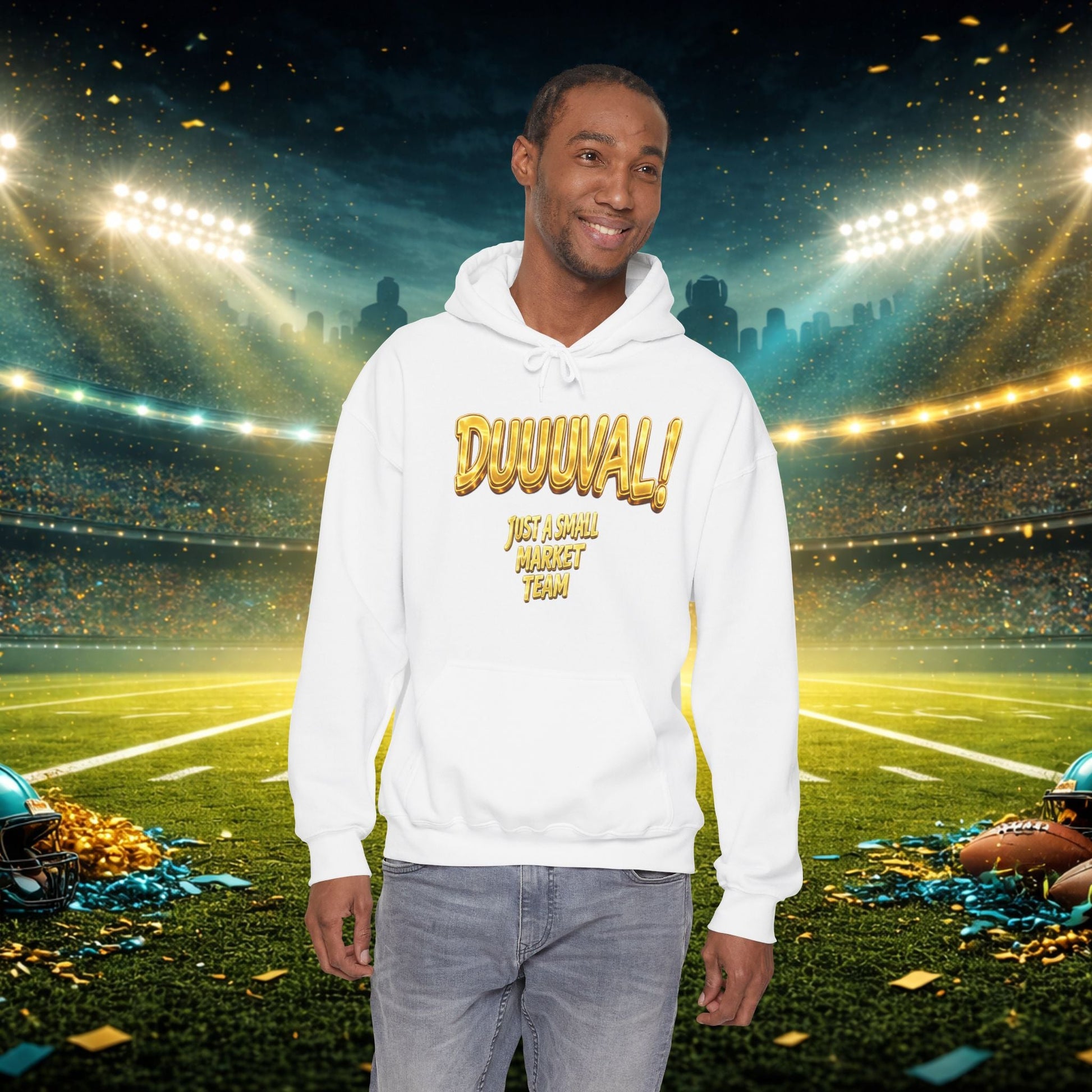Duuval! Football Hoodie — "Locked In" Small Market Pride Sweatshirt Printify
