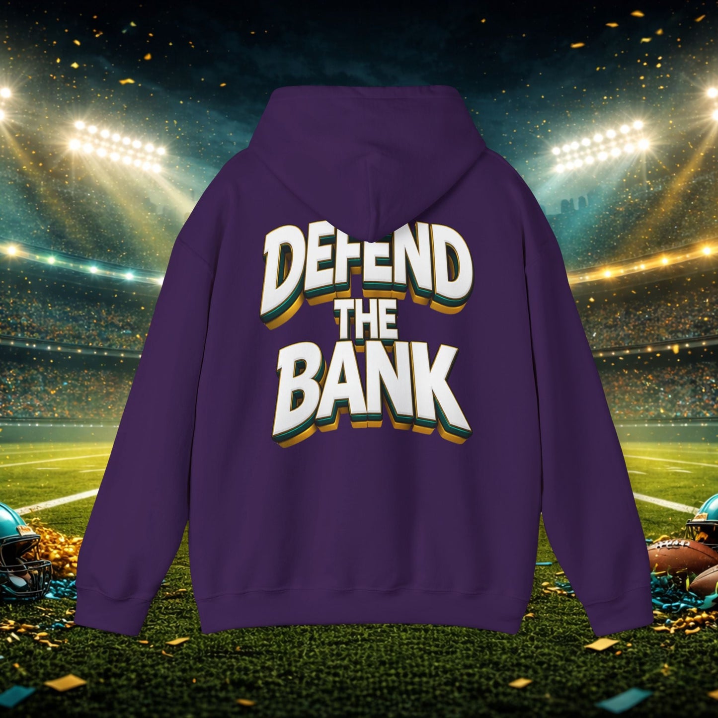 Defend The Bank Hoodie — "DUUUVAL vs EVERYBODY" Jacksonville Streetwear Hoodie Printify