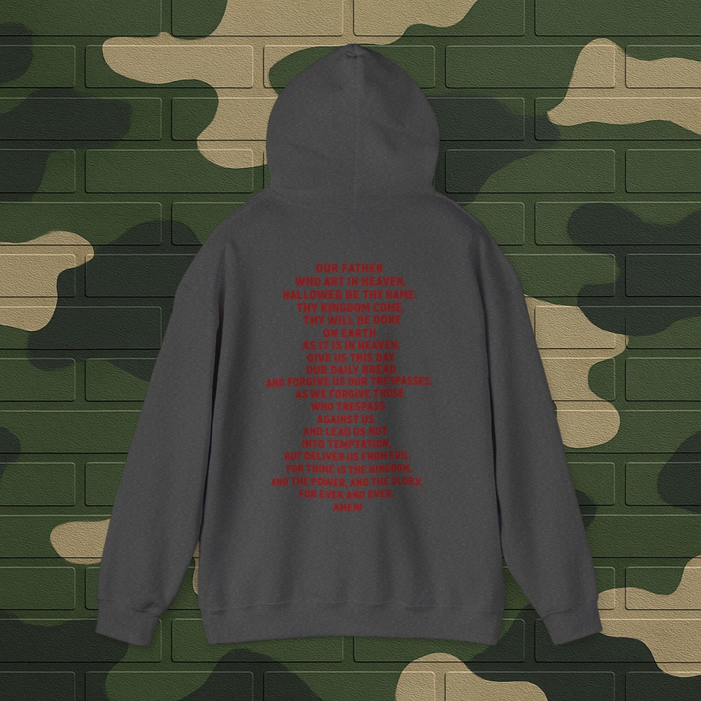 Hoodie — "Long Live Tushay" Memorial Hoodie with Lord's Prayer Back Printify