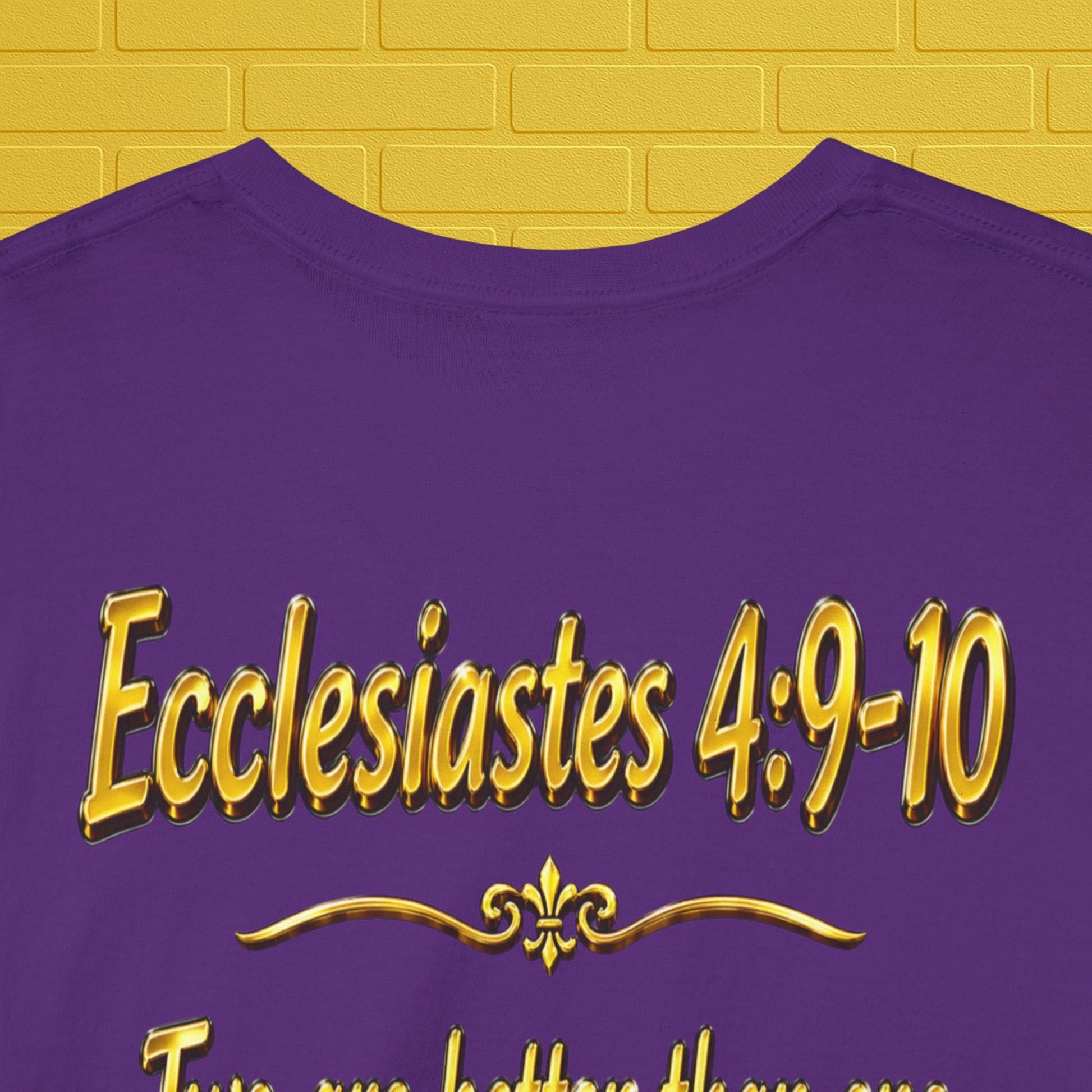 Birthday Tee — "Happy Birthday GLEN & GLENDA”! June 25 2026" with Ecclesiastes 4:9–10 Back Printify