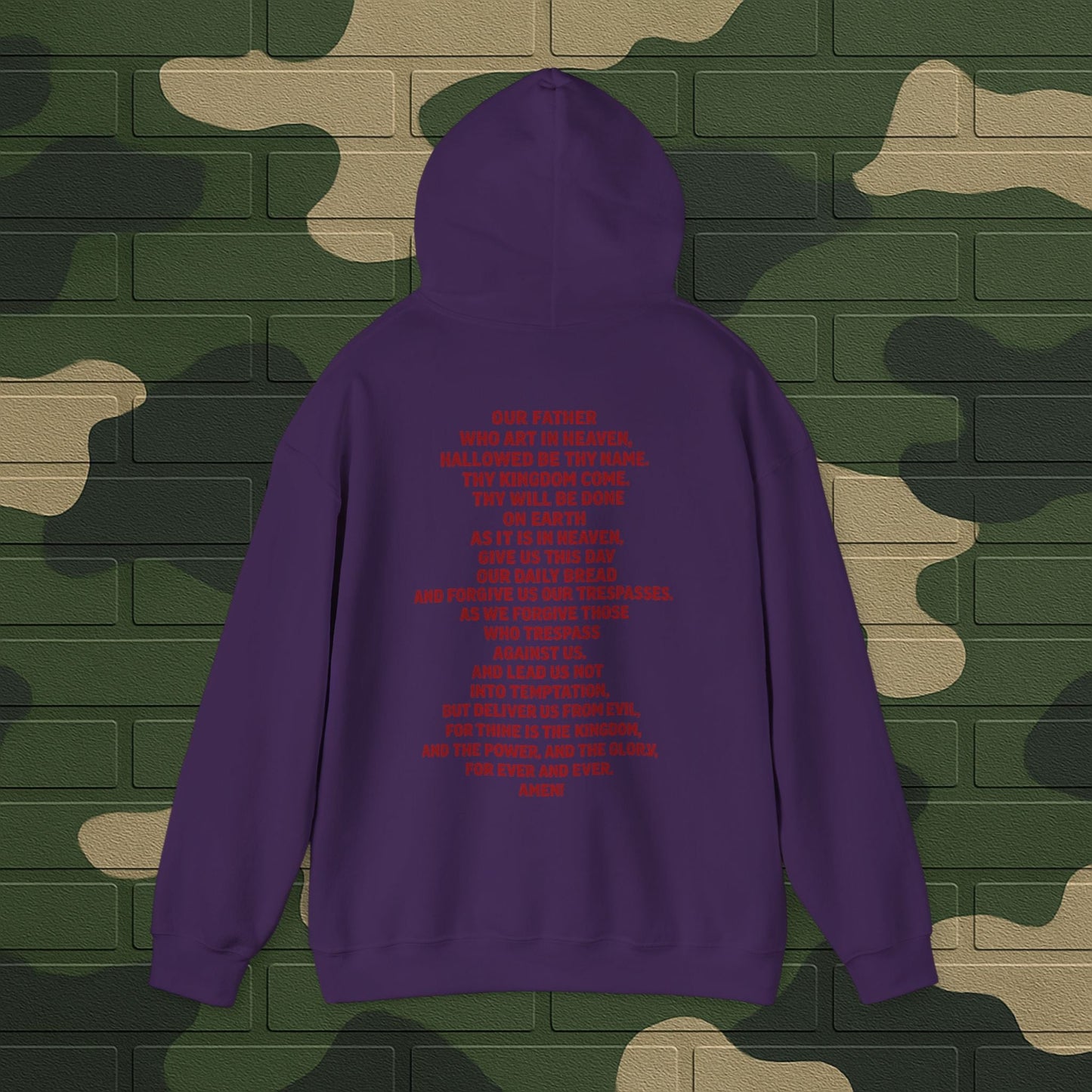 Hoodie — "Long Live Tushay" Memorial Hoodie with Lord's Prayer Back Printify