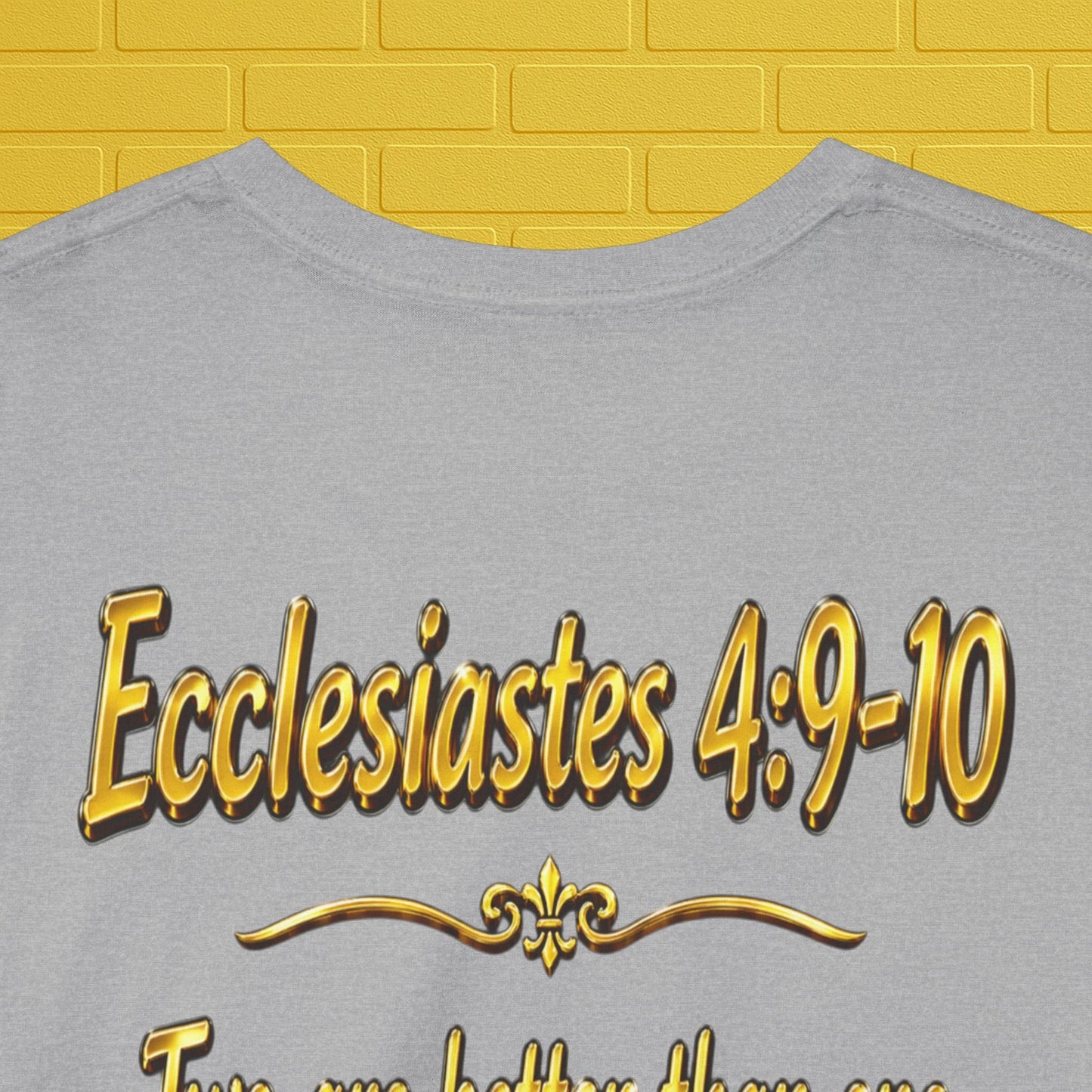 Birthday Tee — "Happy Birthday GLEN & GLENDA”! June 25 2026" with Ecclesiastes 4:9–10 Back Printify