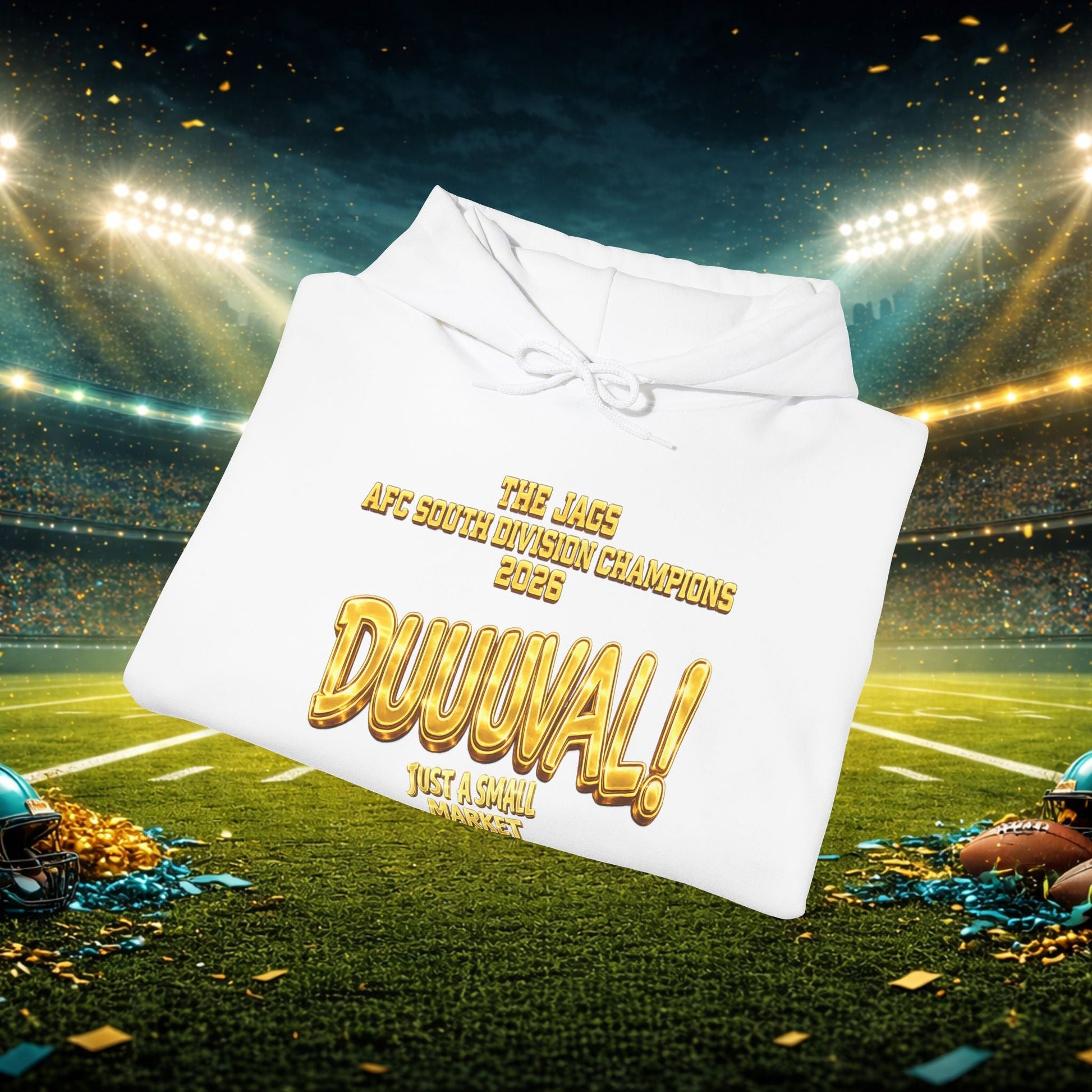 Duuval! Football Hoodie — "Locked In" Small Market Pride Sweatshirt Printify