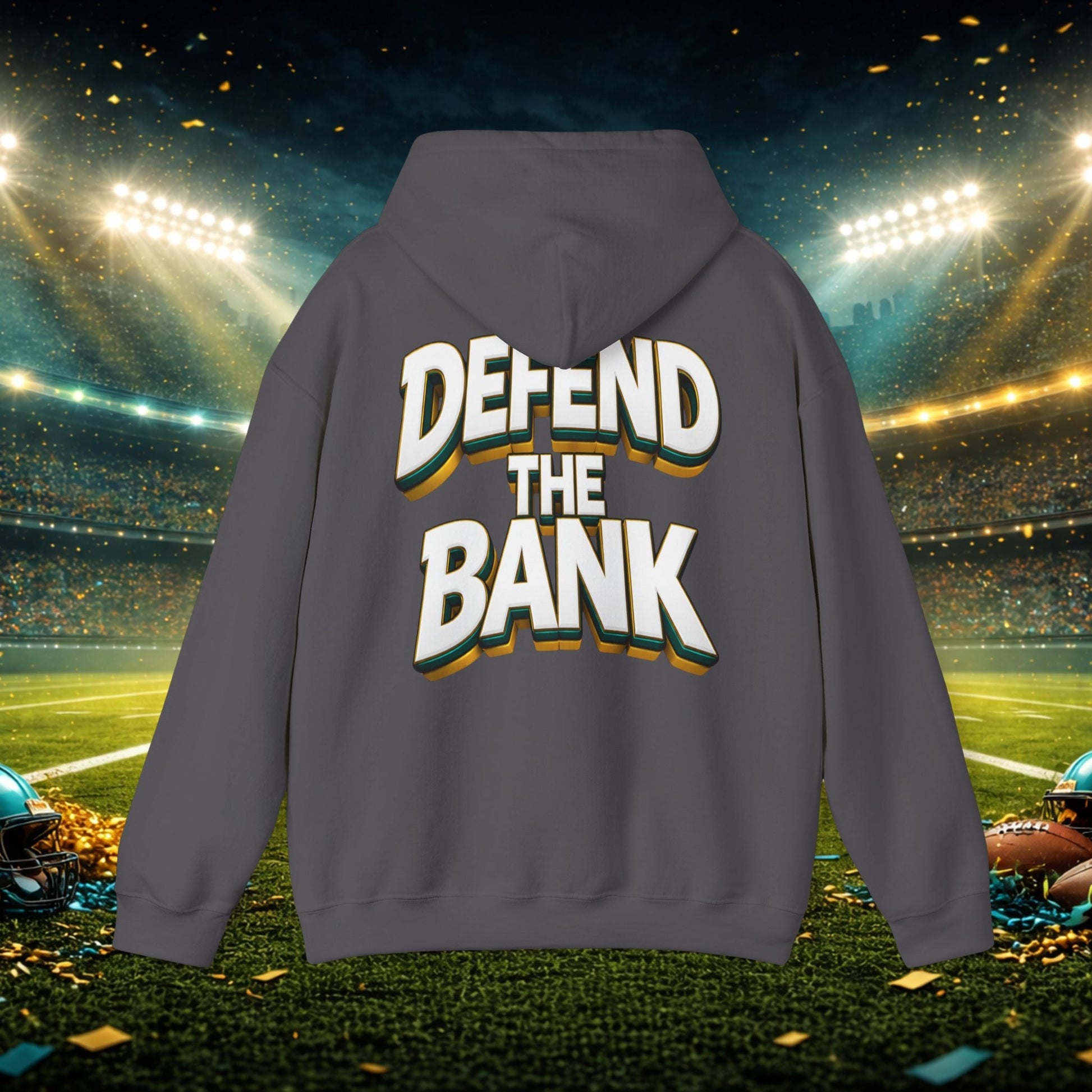 Defend The Bank Hoodie — "DUUUVAL vs EVERYBODY" Jacksonville Streetwear Hoodie Printify