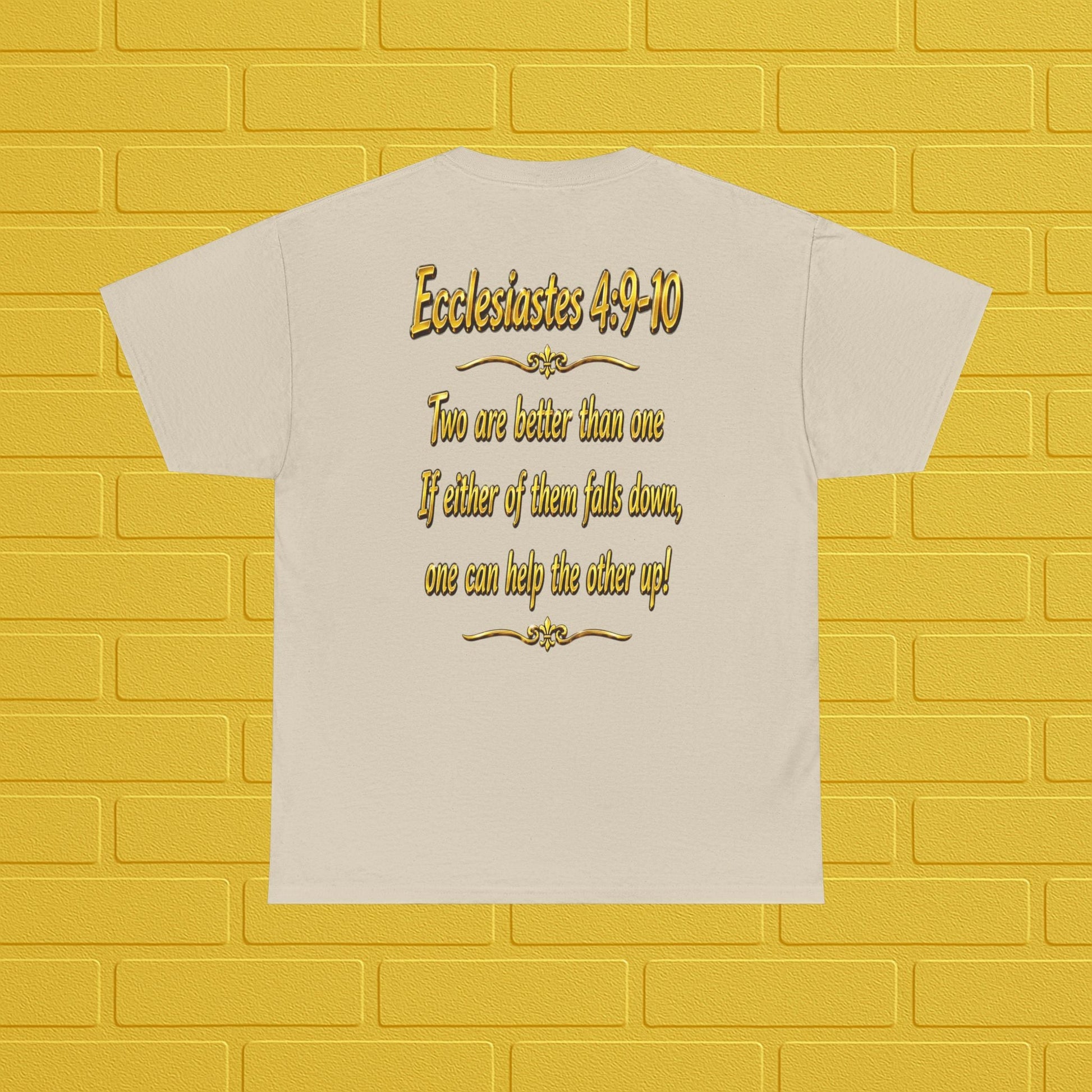 Birthday Tee — "Happy Birthday GLEN & GLENDA”! June 25 2026" with Ecclesiastes 4:9–10 Back Printify
