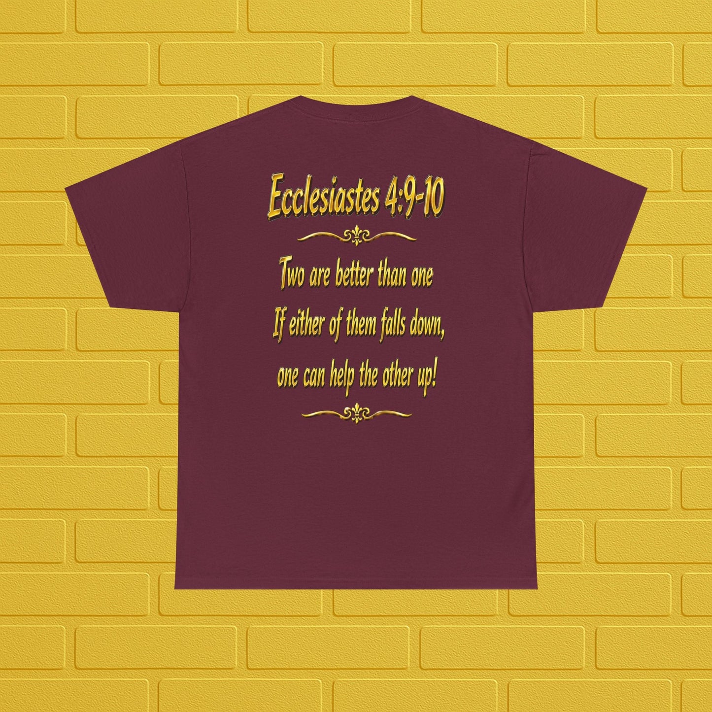 Birthday Tee — "Happy Birthday GLEN & GLENDA”! June 25 2026" with Ecclesiastes 4:9–10 Back Printify