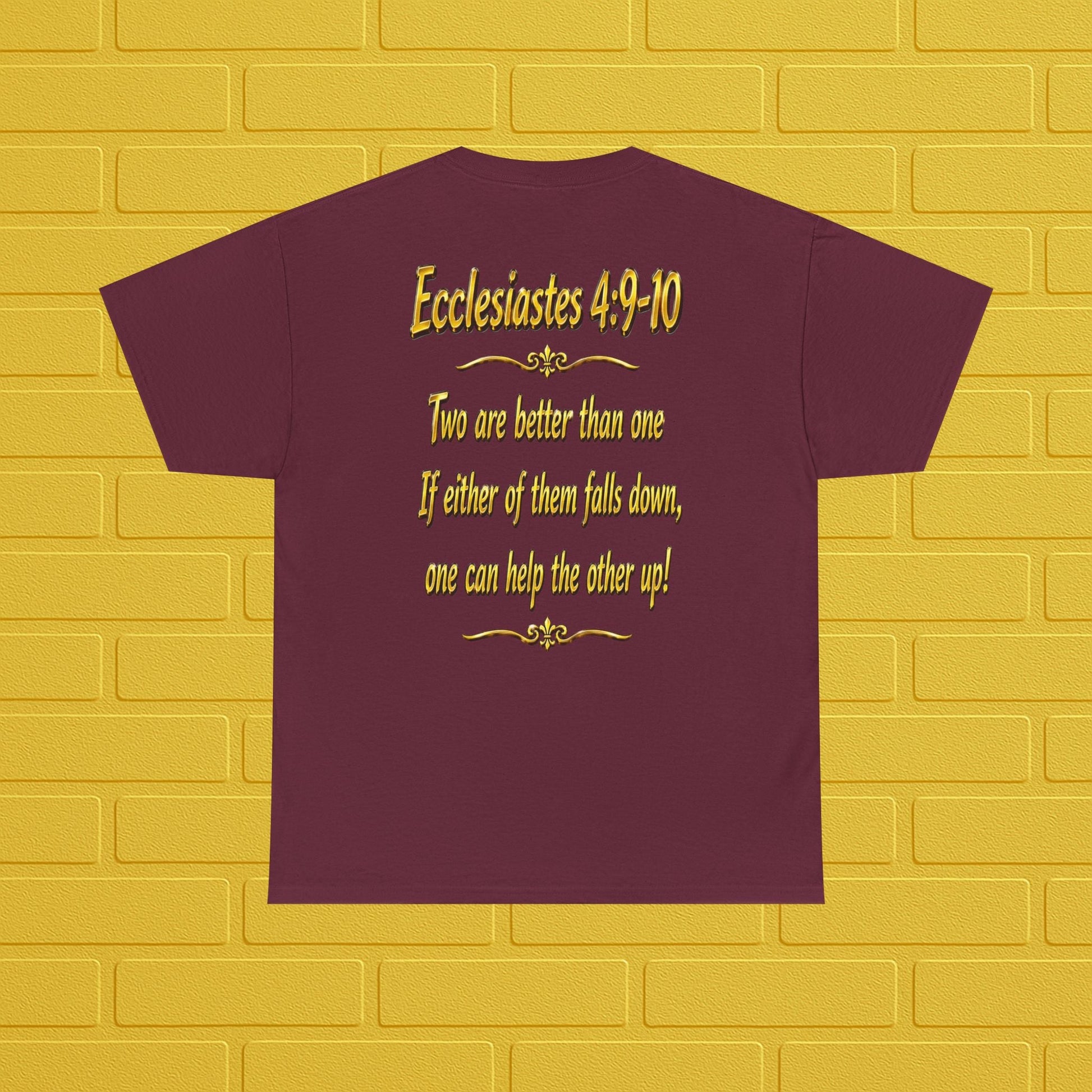 Birthday Tee — "Happy Birthday GLEN & GLENDA”! June 25 2026" with Ecclesiastes 4:9–10 Back Printify
