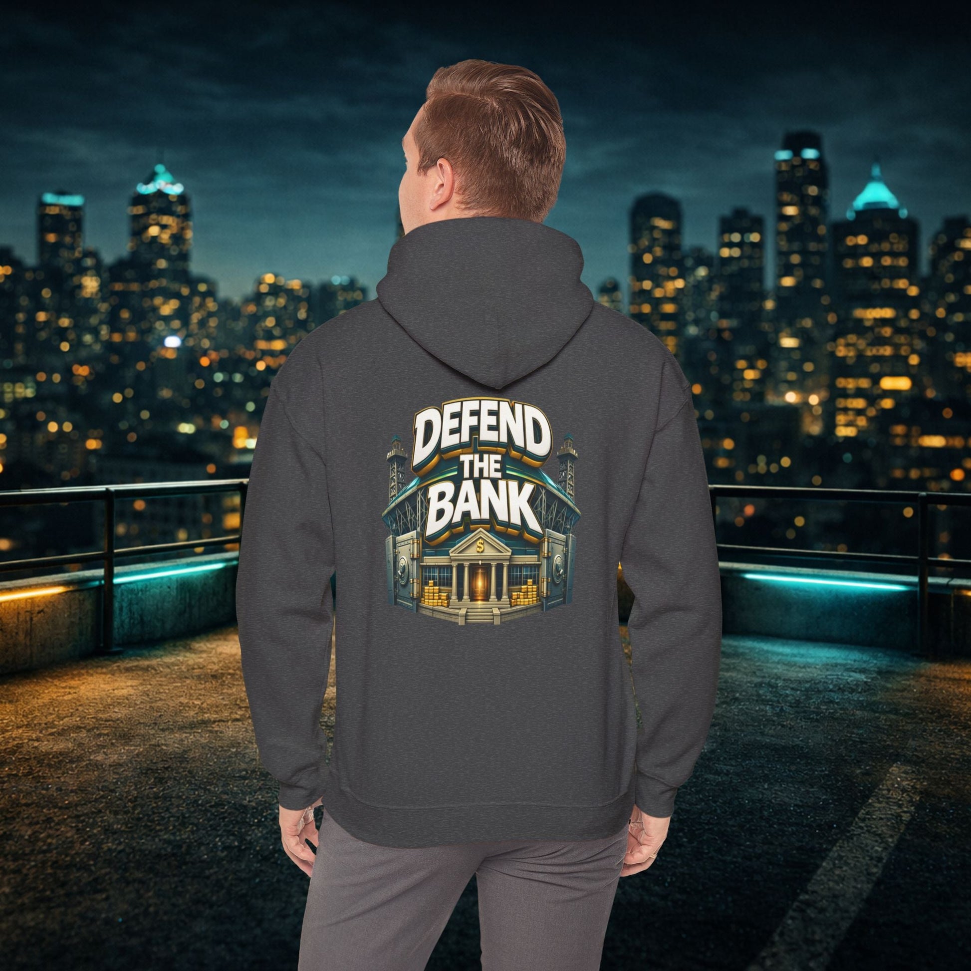 Duuuval Built Different / Defend The Bank Hoodie — Jacksonville Pride Graphic Hoodie Printify