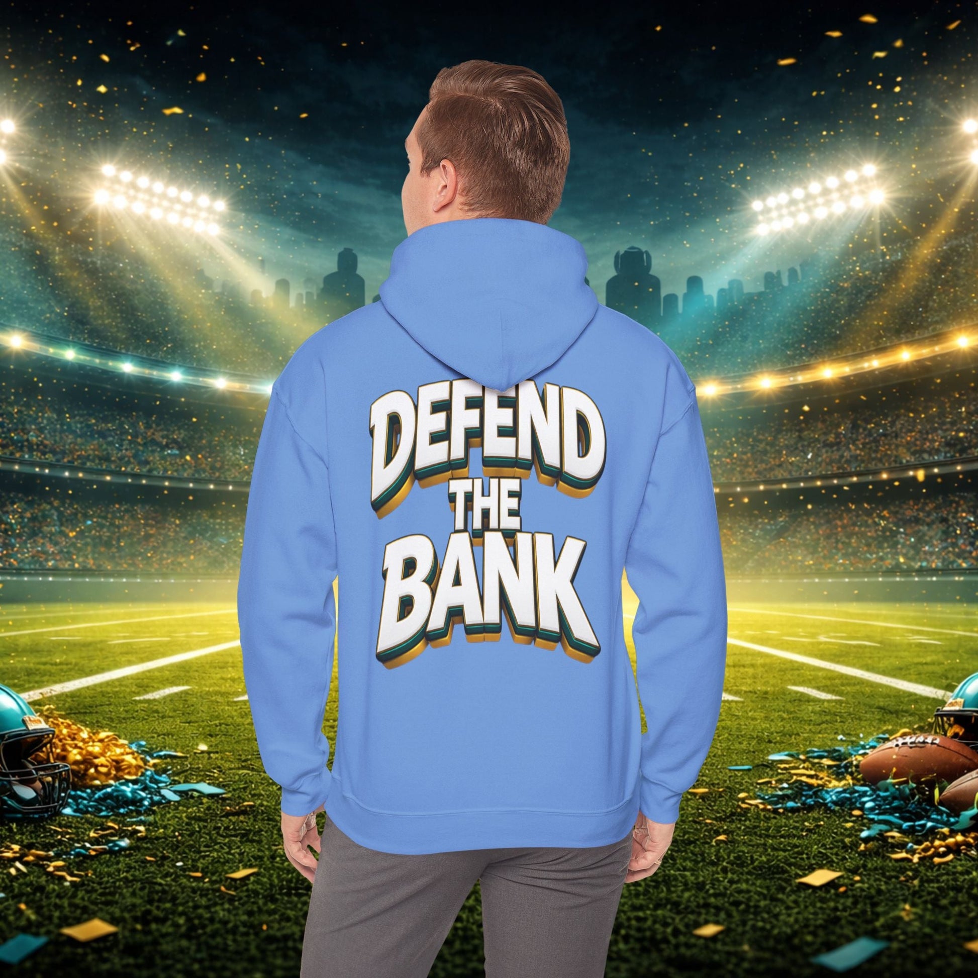 Defend The Bank Hoodie — "DUUUVAL vs EVERYBODY" Jacksonville Streetwear Hoodie Printify