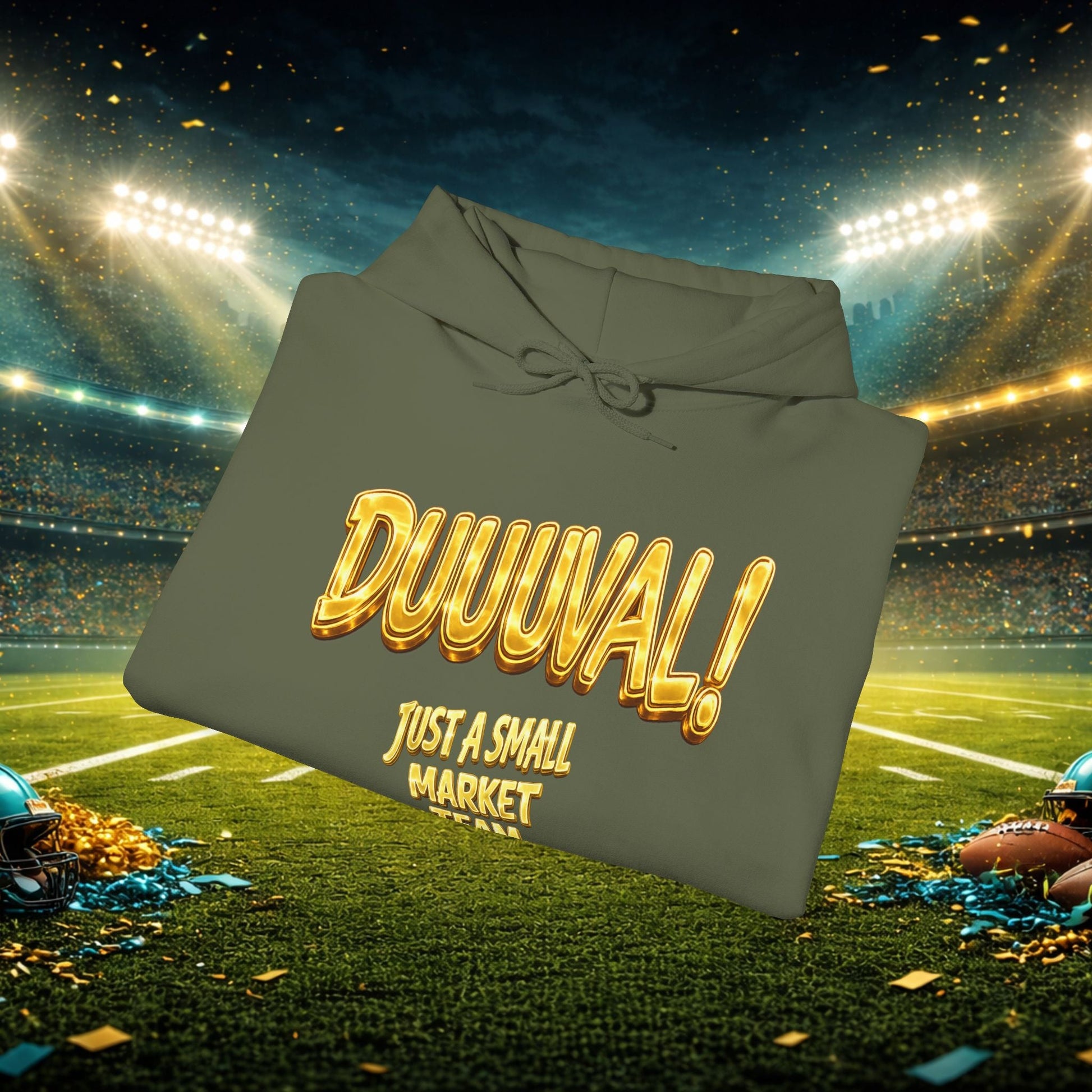 Duuval! Football Hoodie — "Locked In" Small Market Pride Sweatshirt Printify