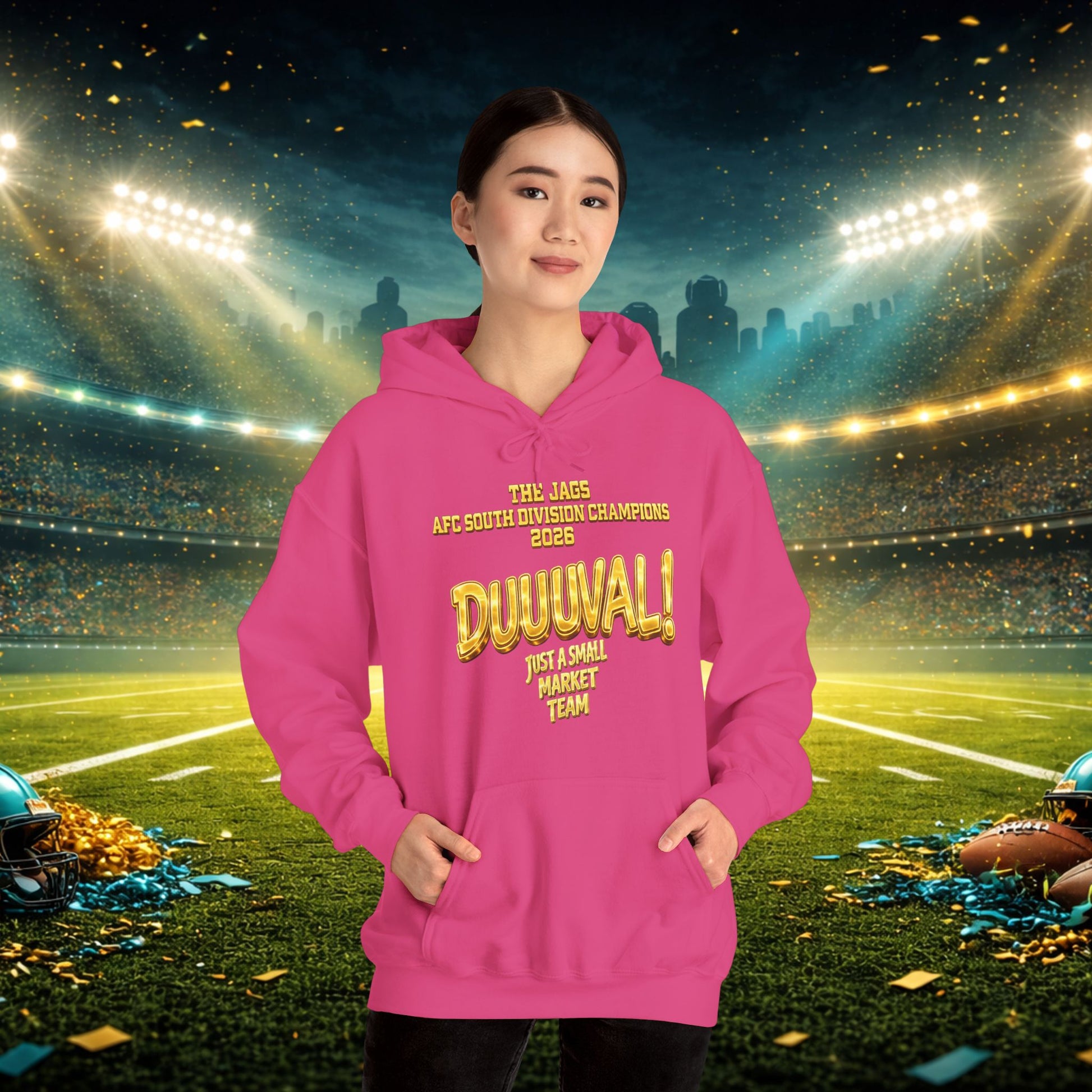 Duuval! Football Hoodie — "Locked In" Small Market Pride Sweatshirt Printify