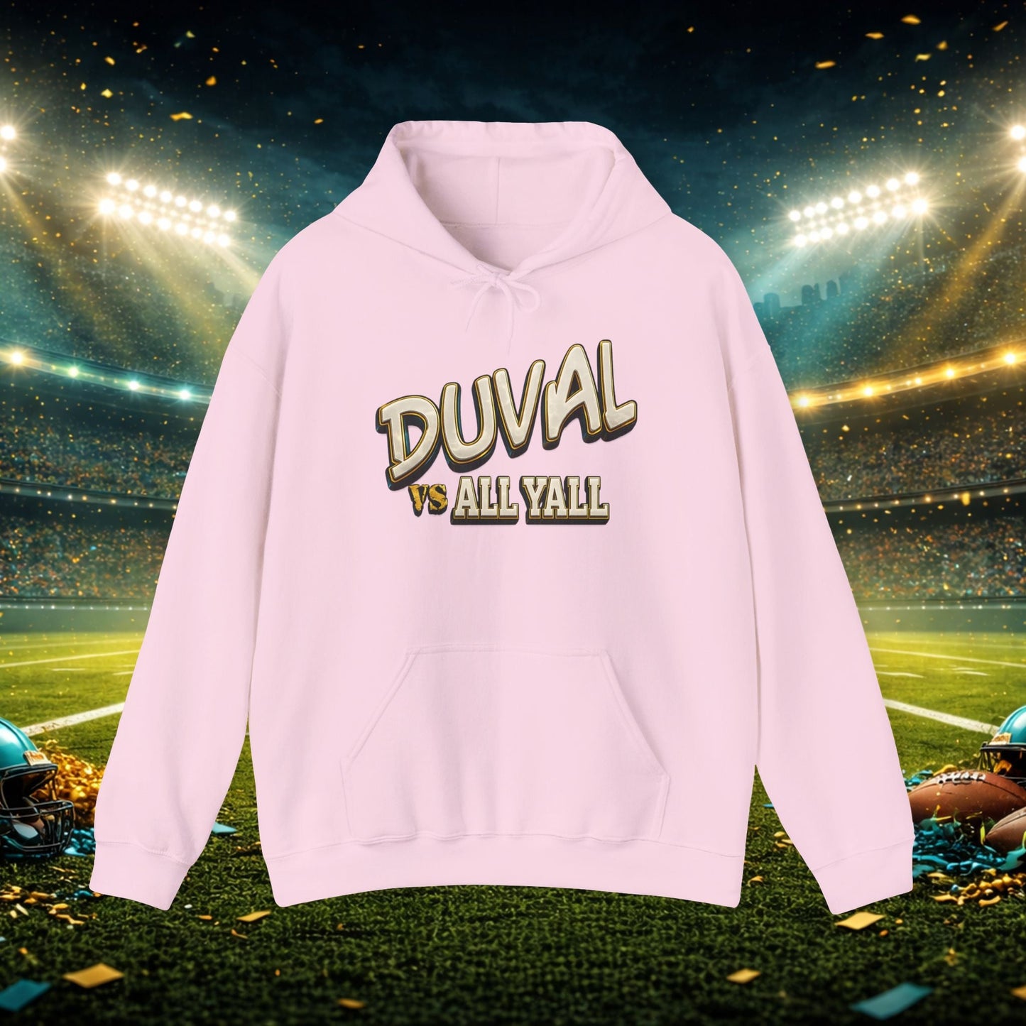 Duval vs All Y’all Hoodie — "Playoff Mode: Locked In" Football Fan Sweatshirt Printify