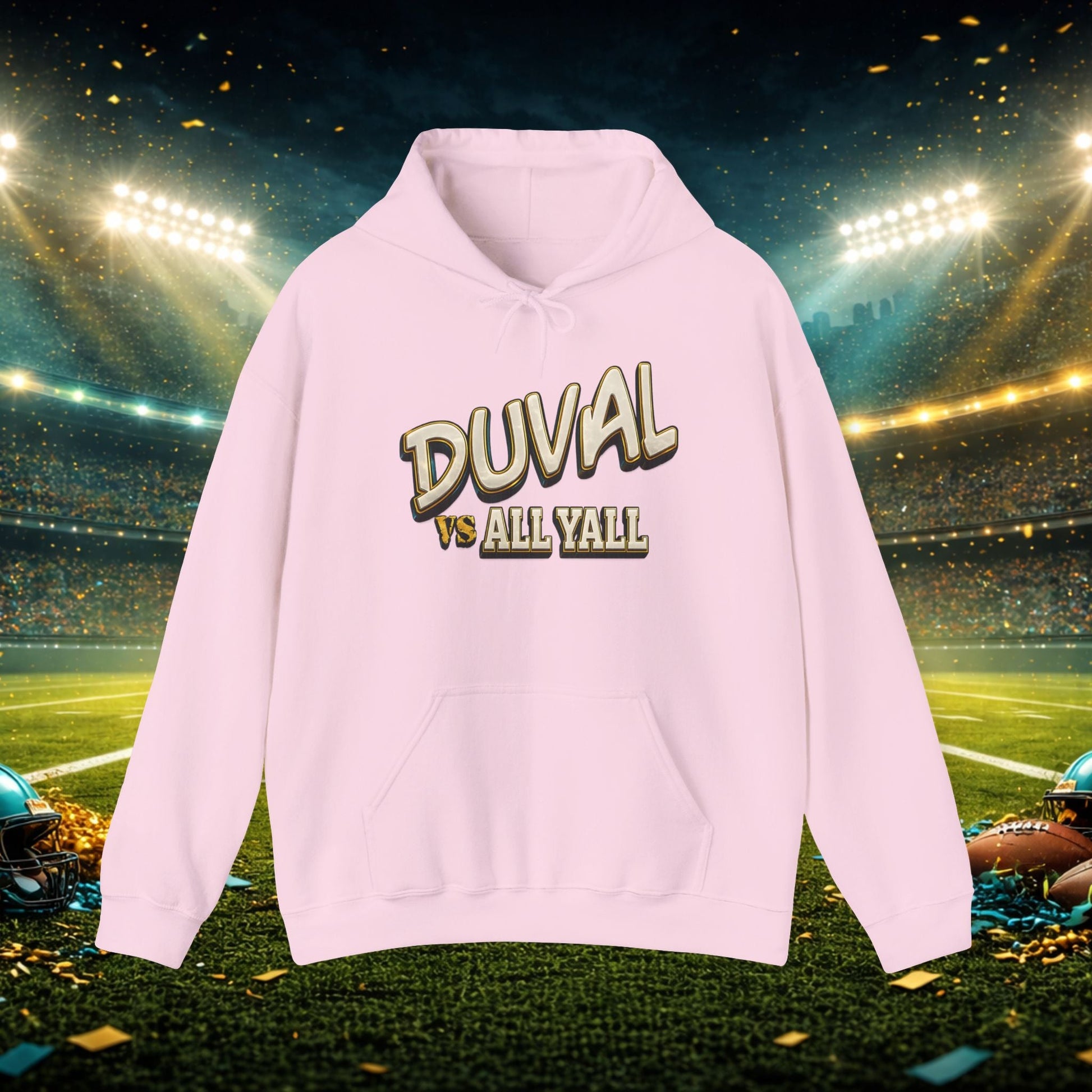Duval vs All Y’all Hoodie — "Playoff Mode: Locked In" Football Fan Sweatshirt Printify