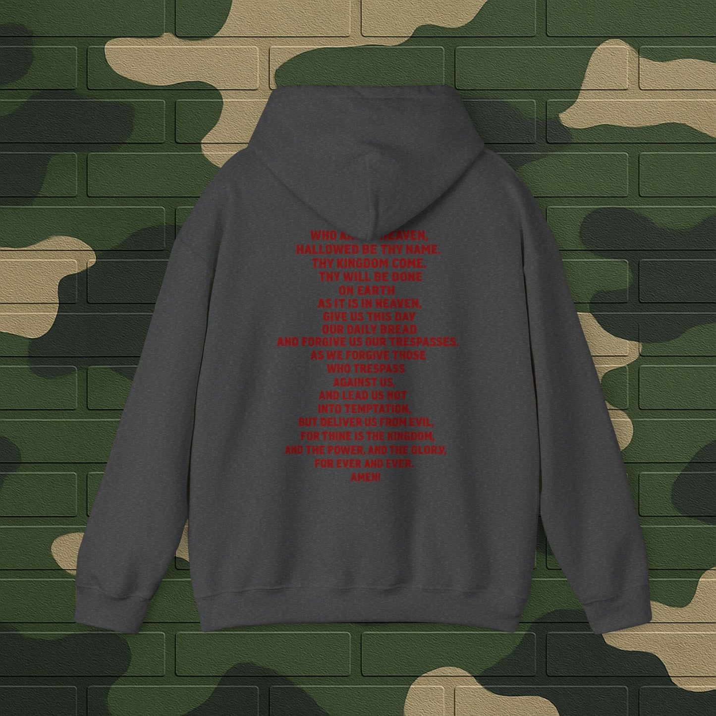 Hoodie — "Long Live Tushay" Memorial Hoodie with Lord's Prayer Back Printify