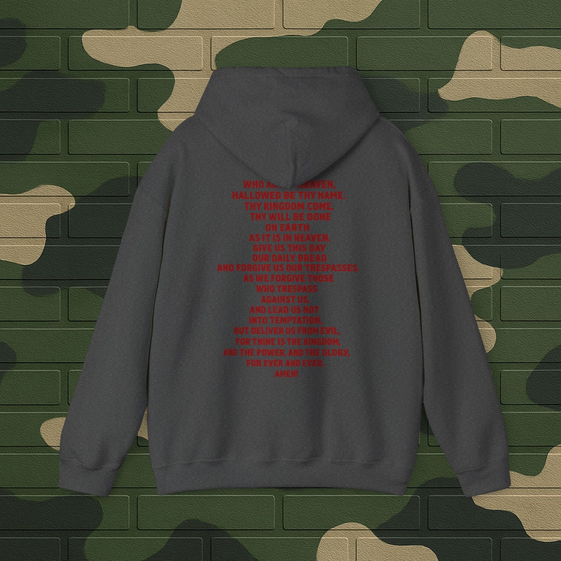 Hoodie — "Long Live Tushay" Memorial Hoodie with Lord's Prayer Back Printify