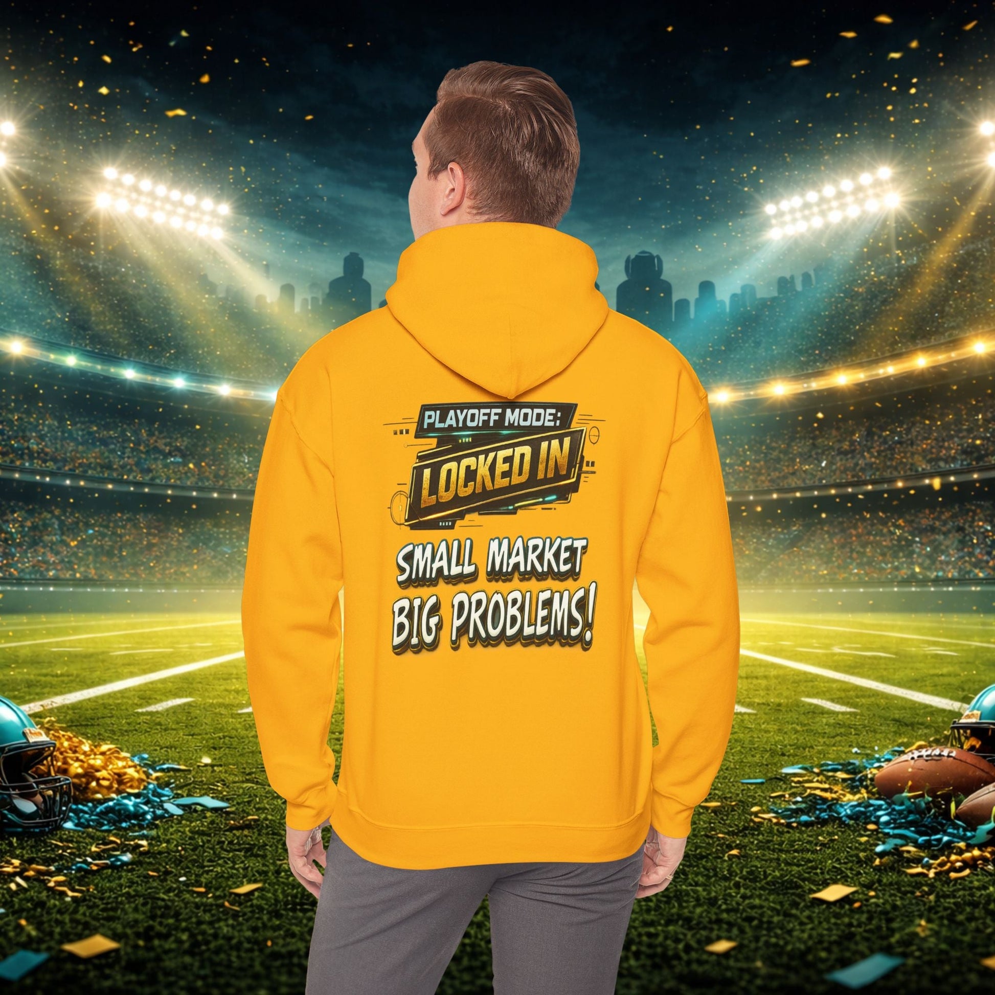 Duval vs All Y’all Hoodie — "Playoff Mode: Locked In" Football Fan Sweatshirt Printify