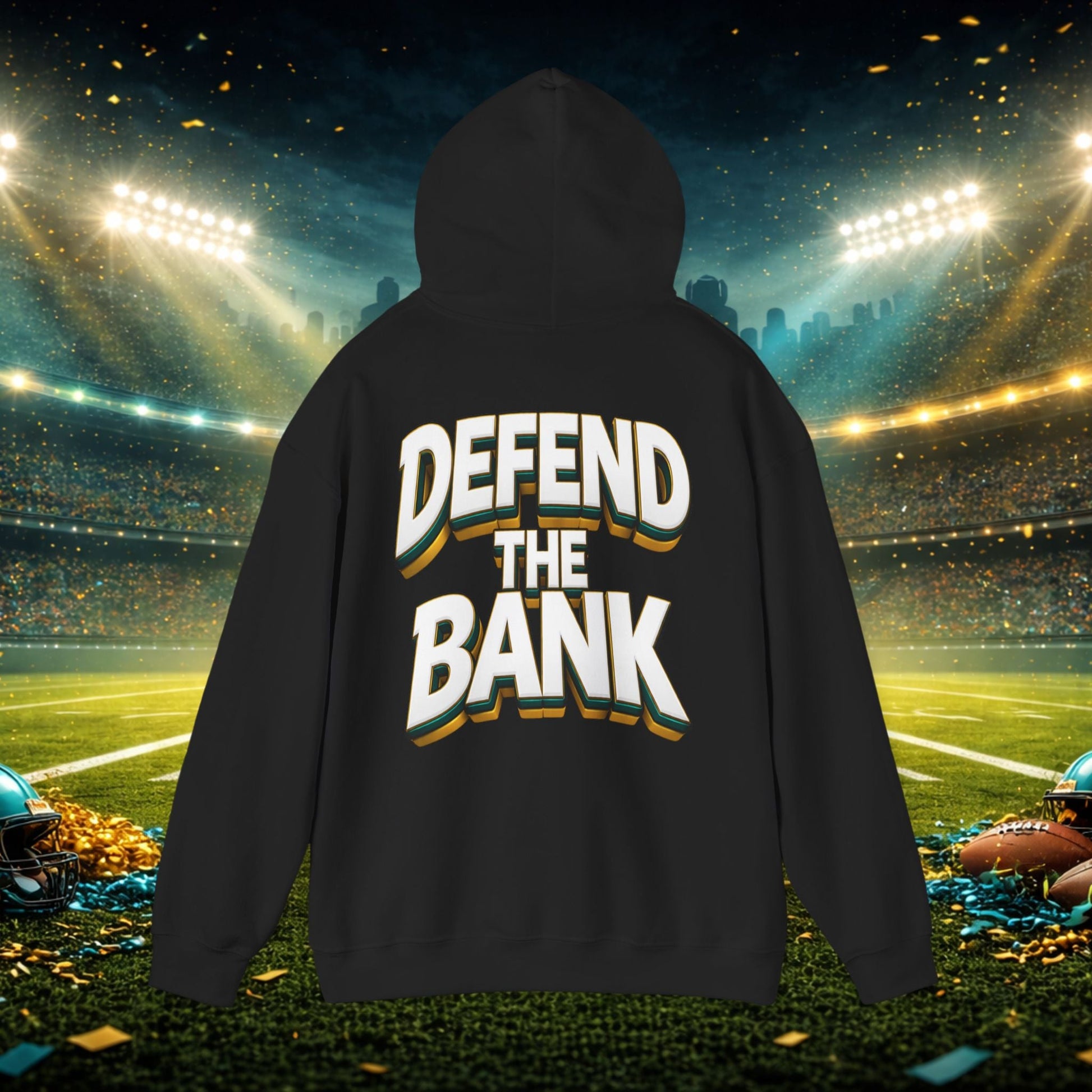 Defend The Bank Hoodie — "DUUUVAL vs EVERYBODY" Jacksonville Streetwear Hoodie Printify