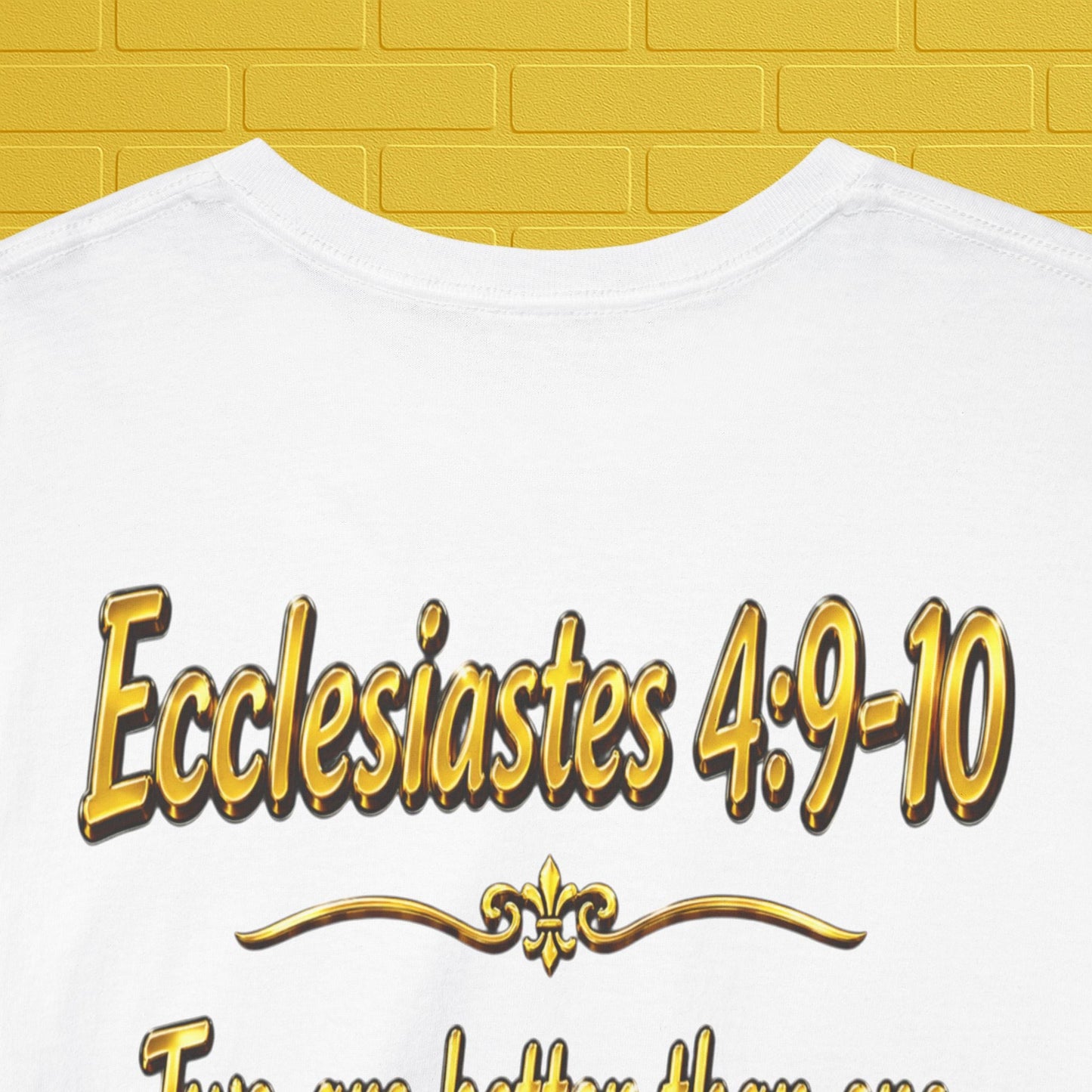 Birthday Tee — "Happy Birthday GLEN & GLENDA”! June 25 2026" with Ecclesiastes 4:9–10 Back Printify