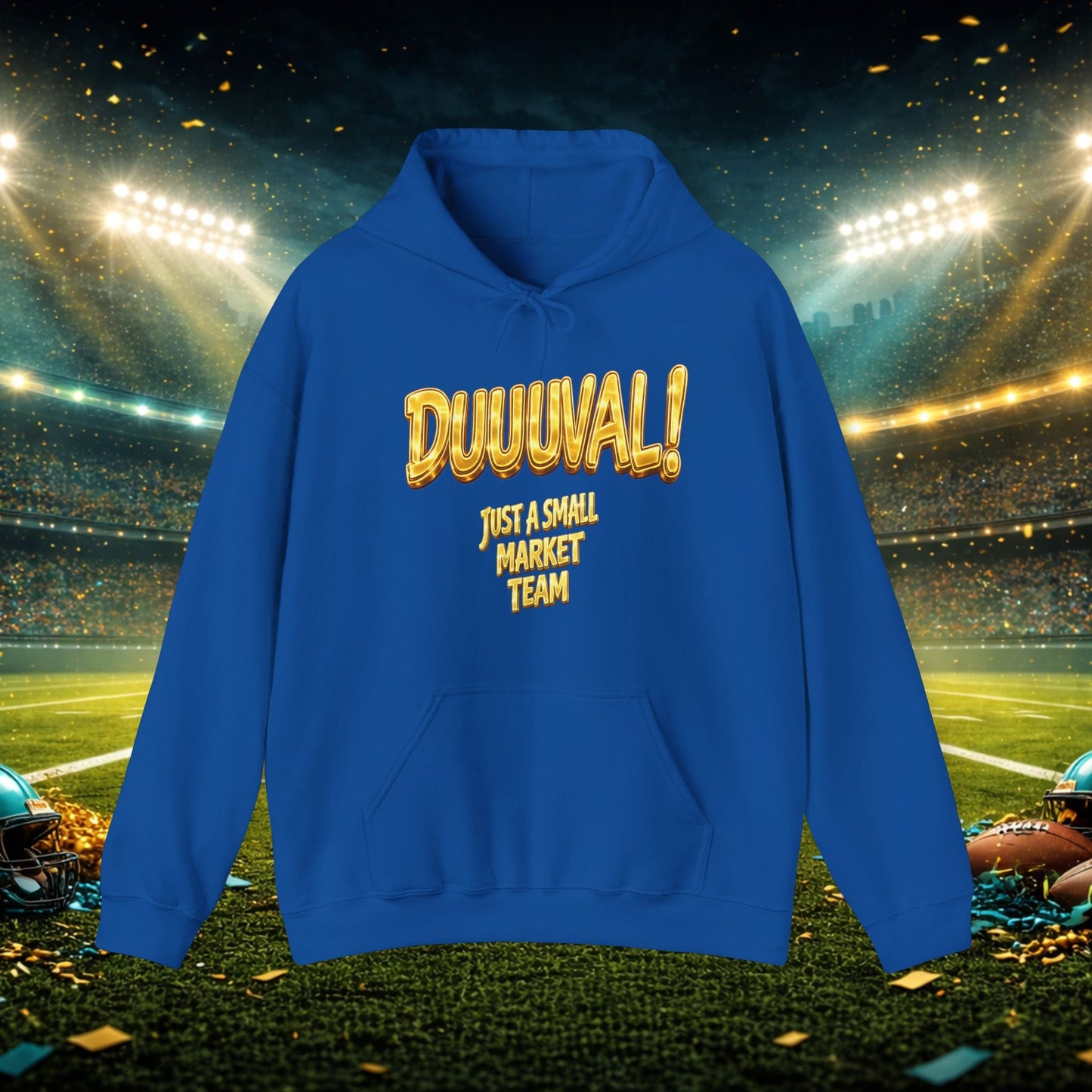 Duuval! Football Hoodie — "Locked In" Small Market Pride Sweatshirt Printify
