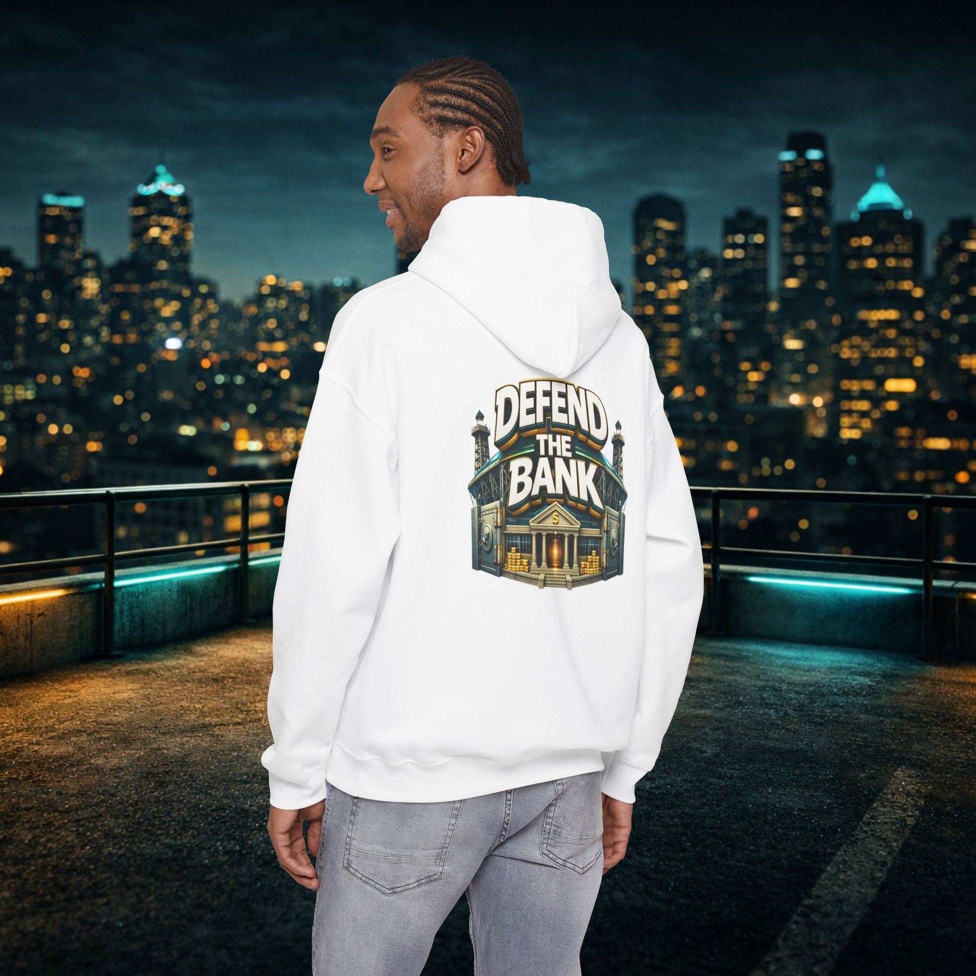 Duuuval Built Different / Defend The Bank Hoodie — Jacksonville Pride Graphic Hoodie Printify