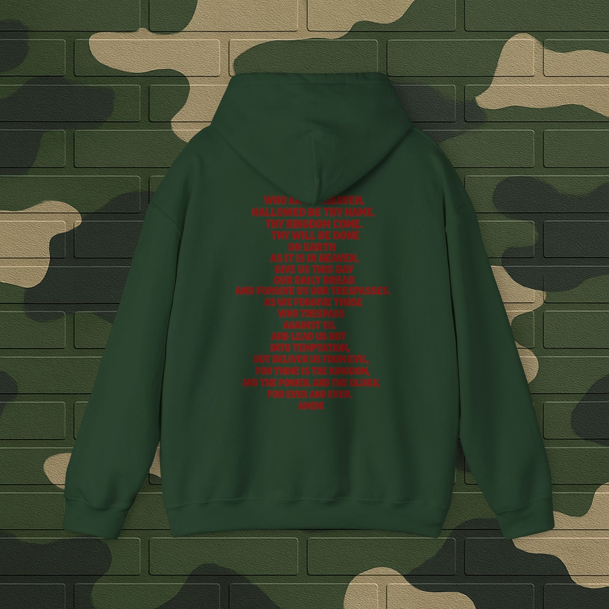Hoodie — "Long Live Tushay" Memorial Hoodie with Lord's Prayer Back Printify