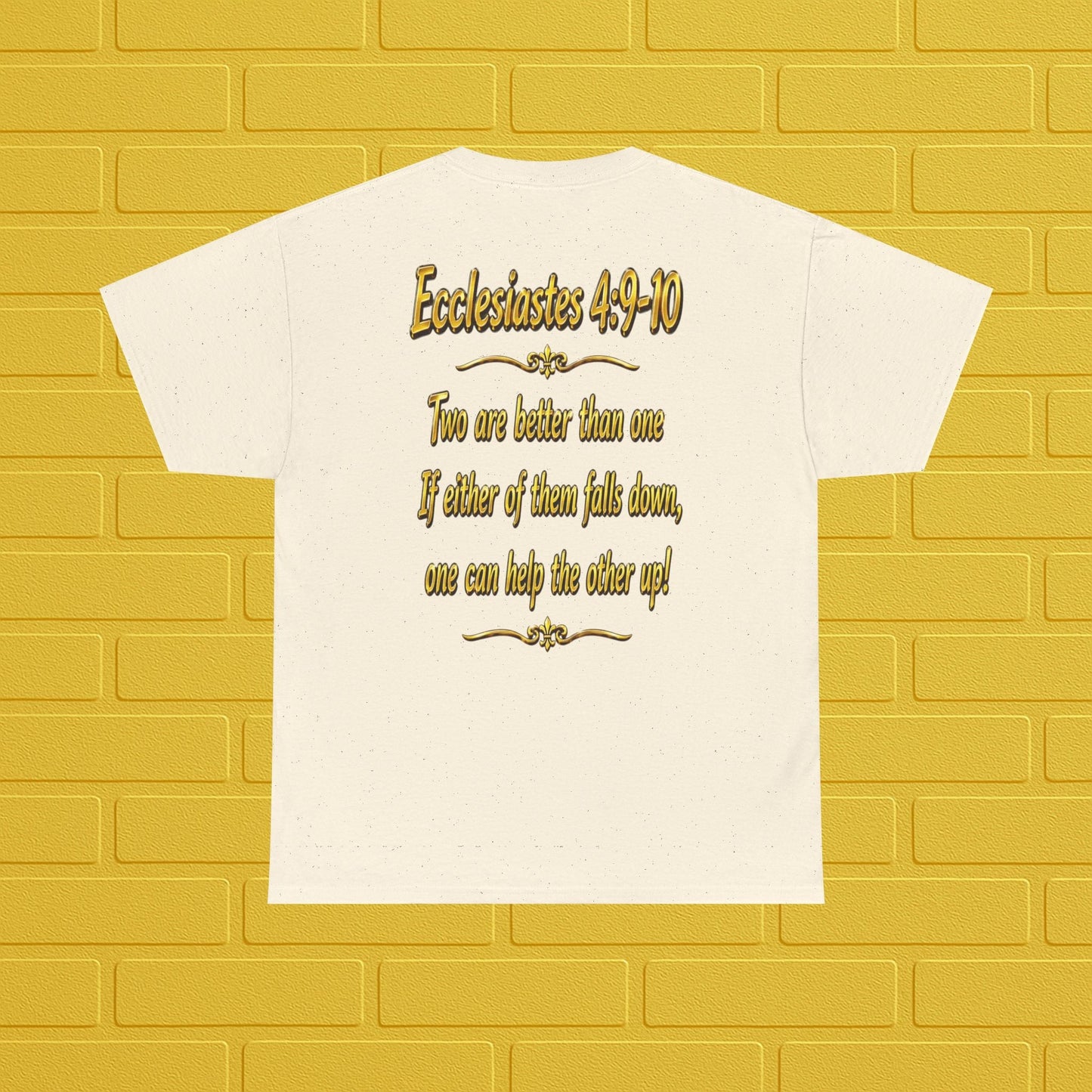 Birthday Tee — "Happy Birthday GLEN & GLENDA”! June 25 2026" with Ecclesiastes 4:9–10 Back Printify