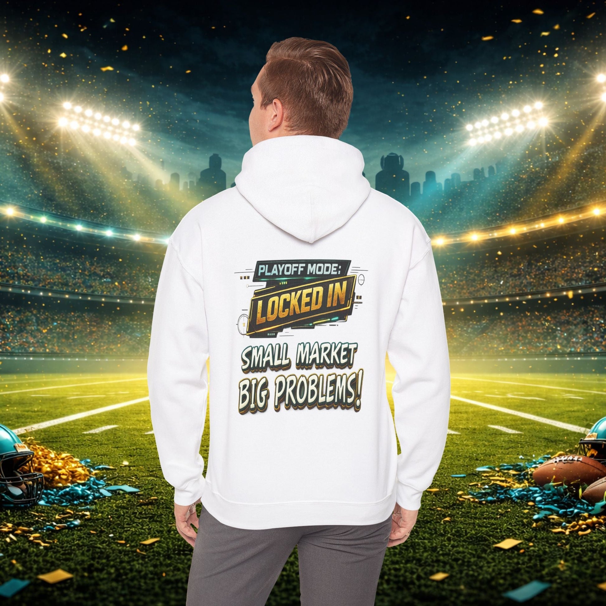 Duval vs All Y’all Hoodie — "Playoff Mode: Locked In" Football Fan Sweatshirt Printify