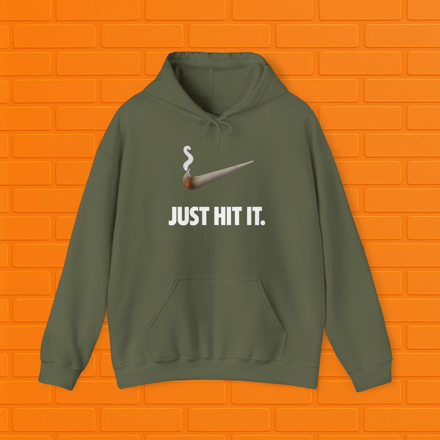 Just Hit It Hoodie | Unisex Stoner Sweatshirt | Weed Smoker Gift | Cannabis Pullover | Cozy Casual Hoodie