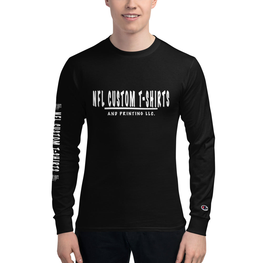 NFL Men's Champion Long Sleeve Shirt NFL Custom T-Shirts & Printing